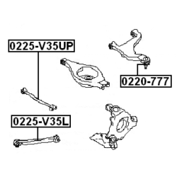 Rotule de suspension supérieur arrière